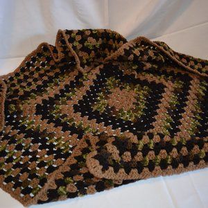 Crochet Camo Baby Blanket/New